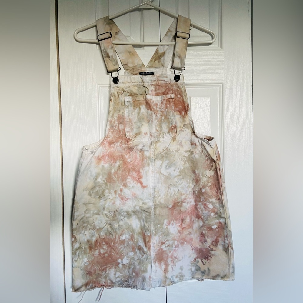 Wild Fable Tie Dye Denim dress/overall Size Small